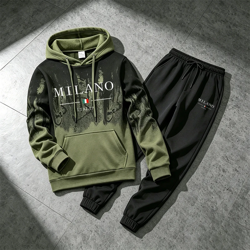 Outdoor Sportswear - Italy Fashion Sportswear 2pcs Set Male