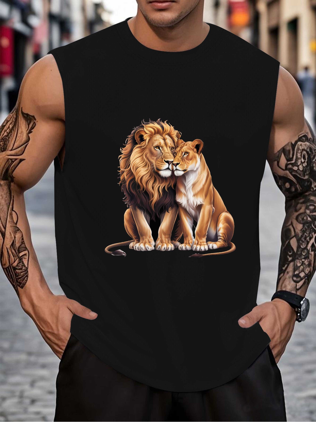 Outdoor Sportswear - Men's printed tank top - A