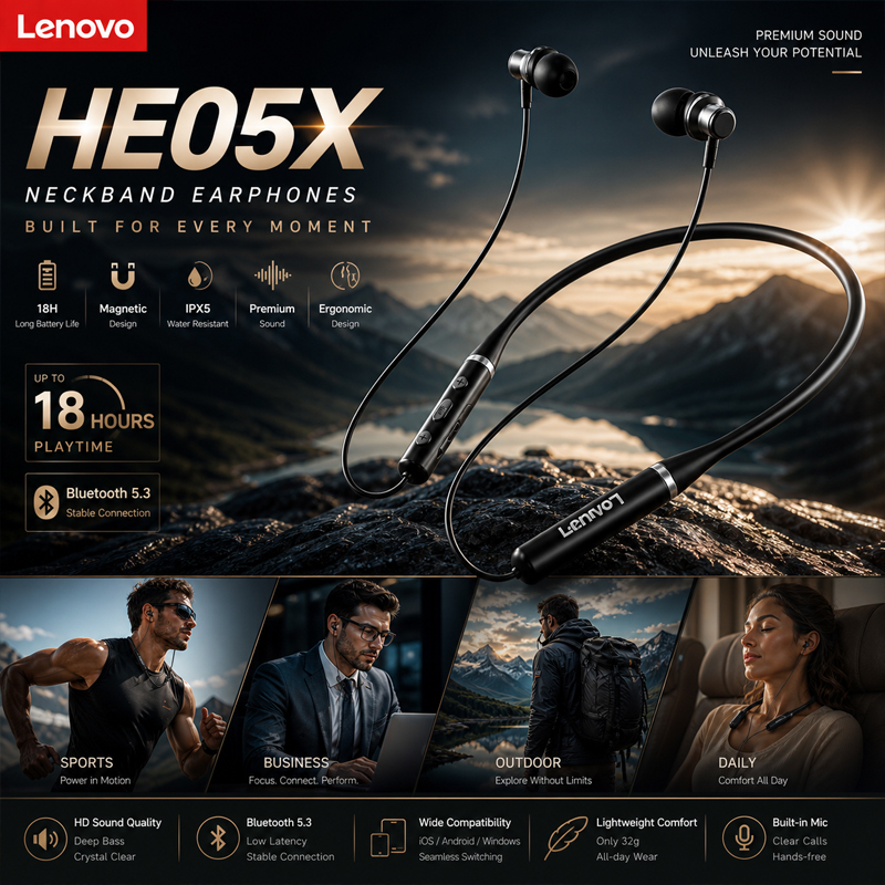 Original Lenovo HE05X TWS Wire - Outdoor Sport Bar recensie en prijs