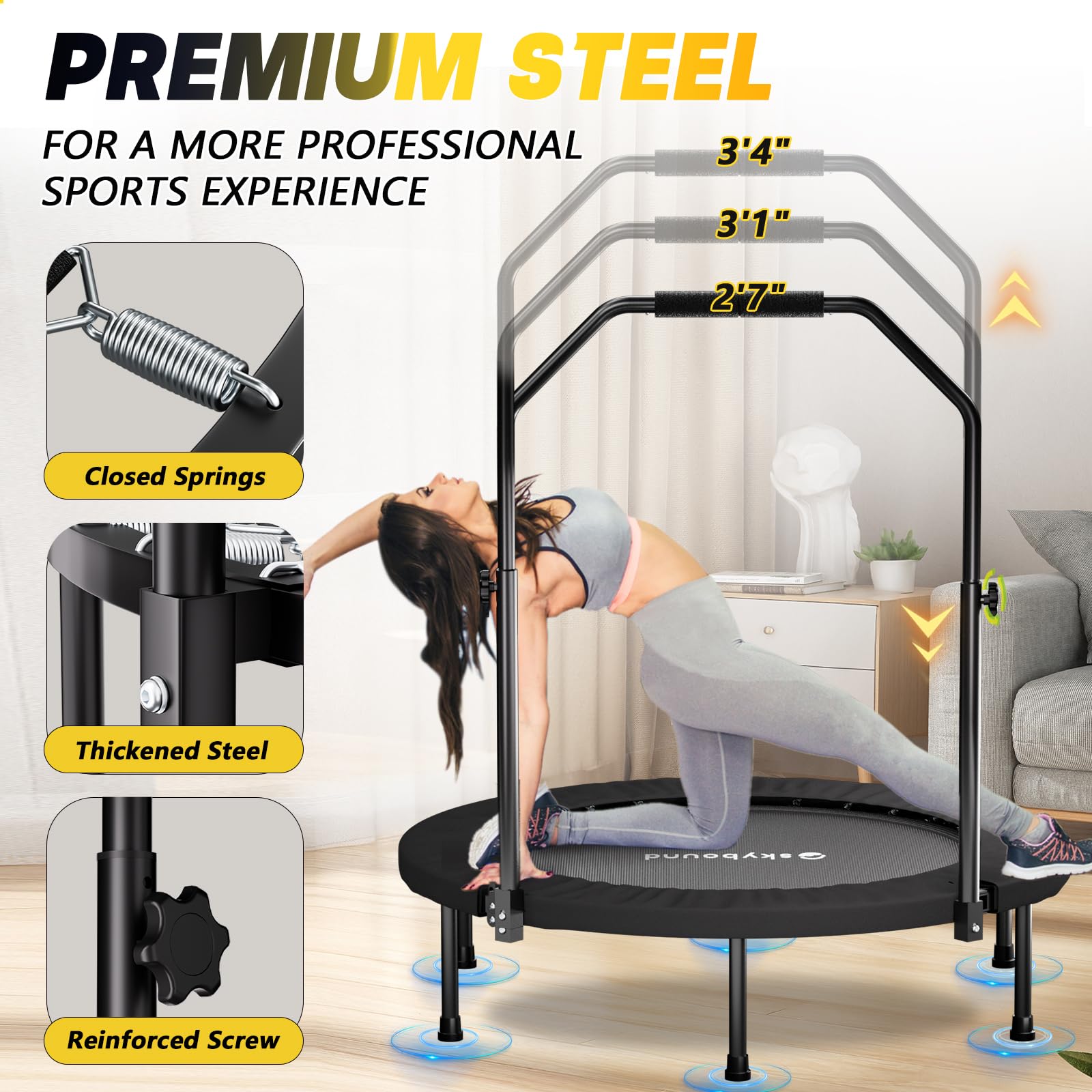 Rebounder Trampoline for Adult - Outdoor Sport Bar recensie en prijs
