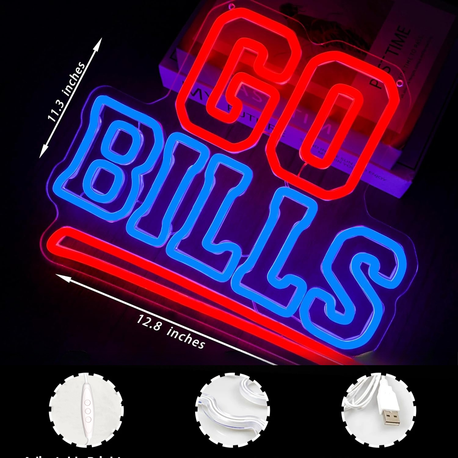 Go Bills LED Neon Sign Footbal - Outdoor Sport Bar recensie en prijs