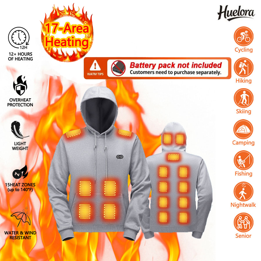 17 Zone Heating Hoodie Sweatsh - Outdoor Sport Coat recensie en prijs