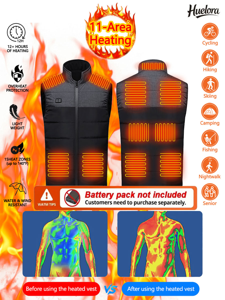 11 Area Heated Stand-collar Ve - Outdoor Sport Coat recensie en prijs