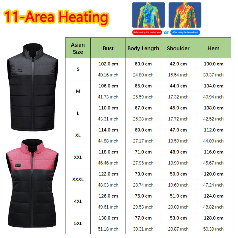 11 Area Heated Stand-collar Ve - Outdoor Sport Coat recensie en prijs